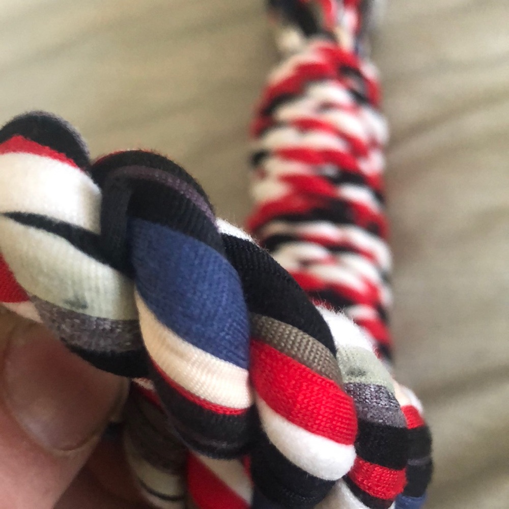 Red, White, and Blue Dog Rope Toy - Picture 4 of 4